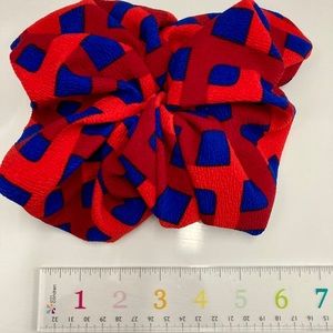 **5 for $25** bundle me! Red/blue patriotic mega jumbo scrunchie